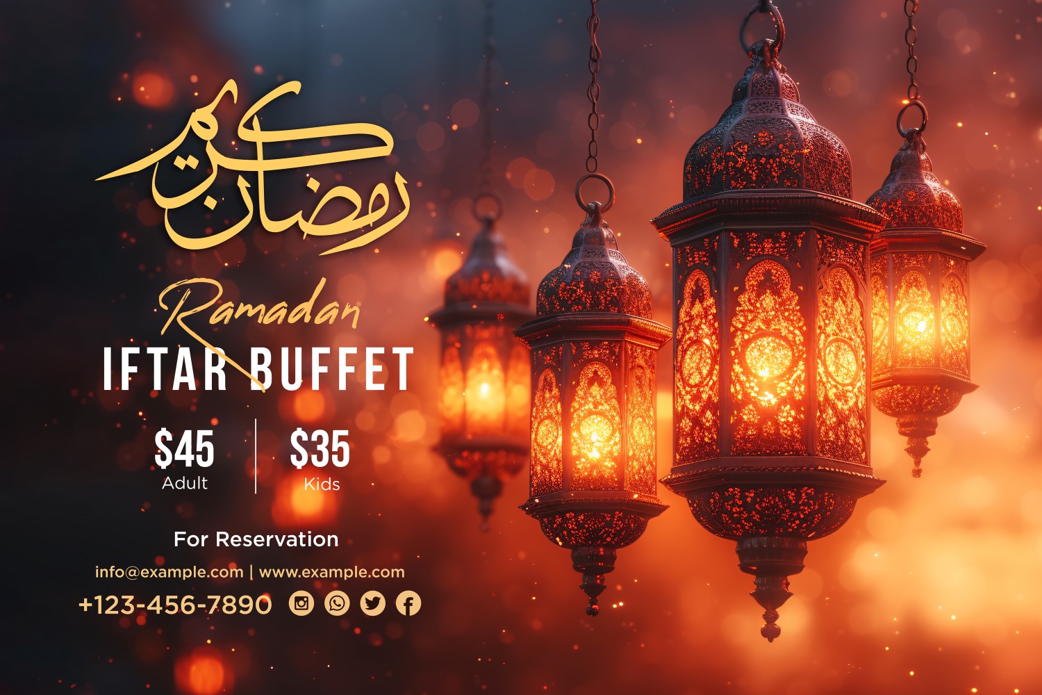 Ramadan Iftar Buffet Banner Design Template 53