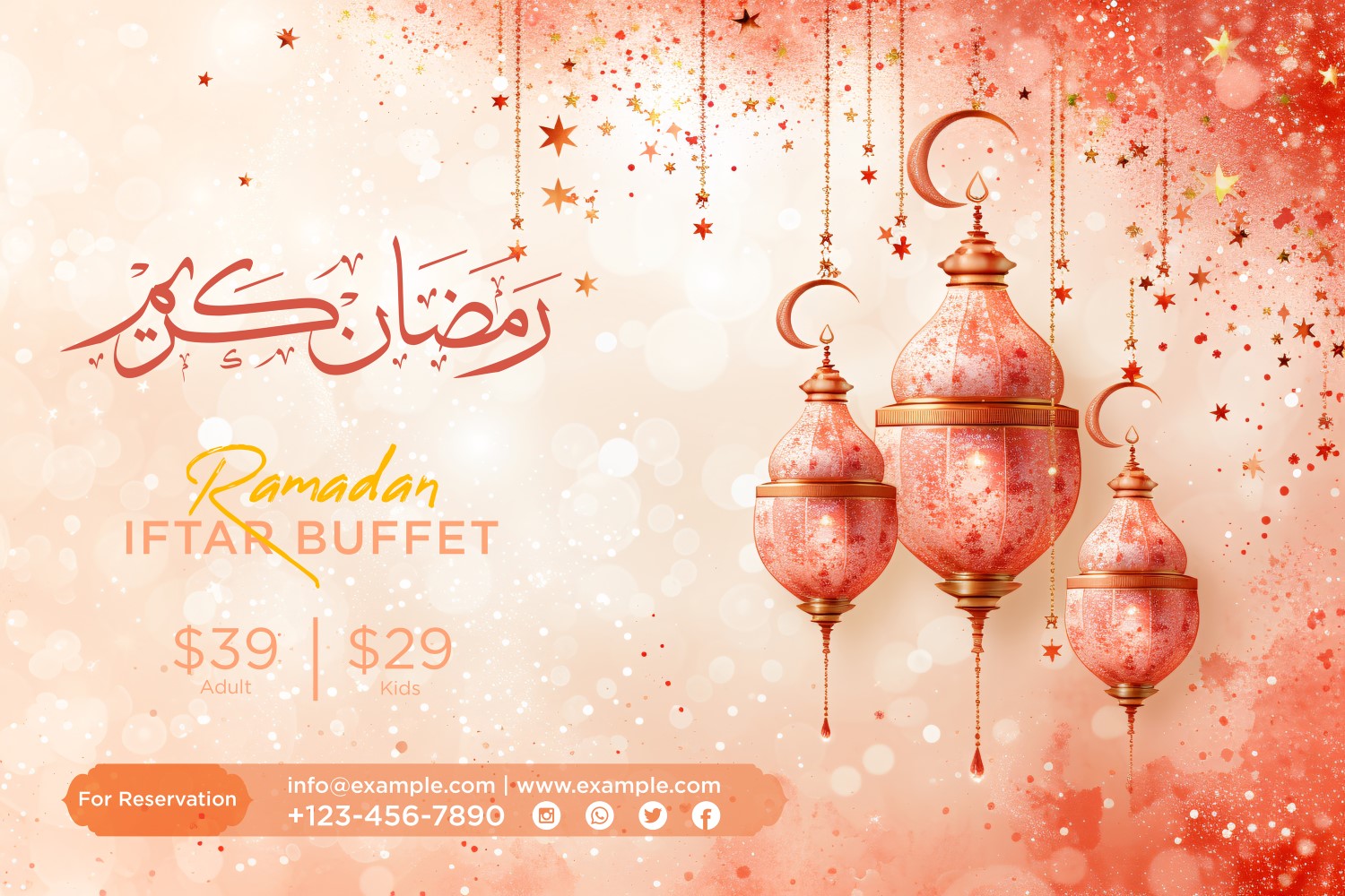 Ramadan Iftar Buffet Banner Design Template 64