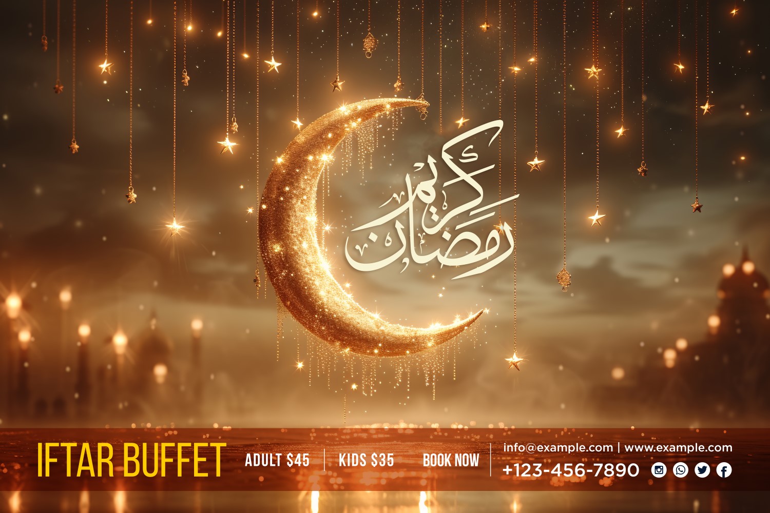 Ramadan Iftar Buffet Banner Design Template 83