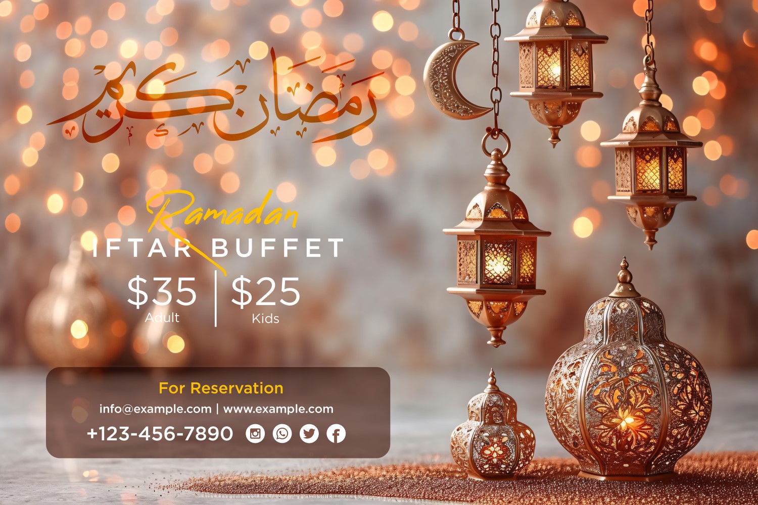 Ramadan Iftar Buffet Banner Design Template 93