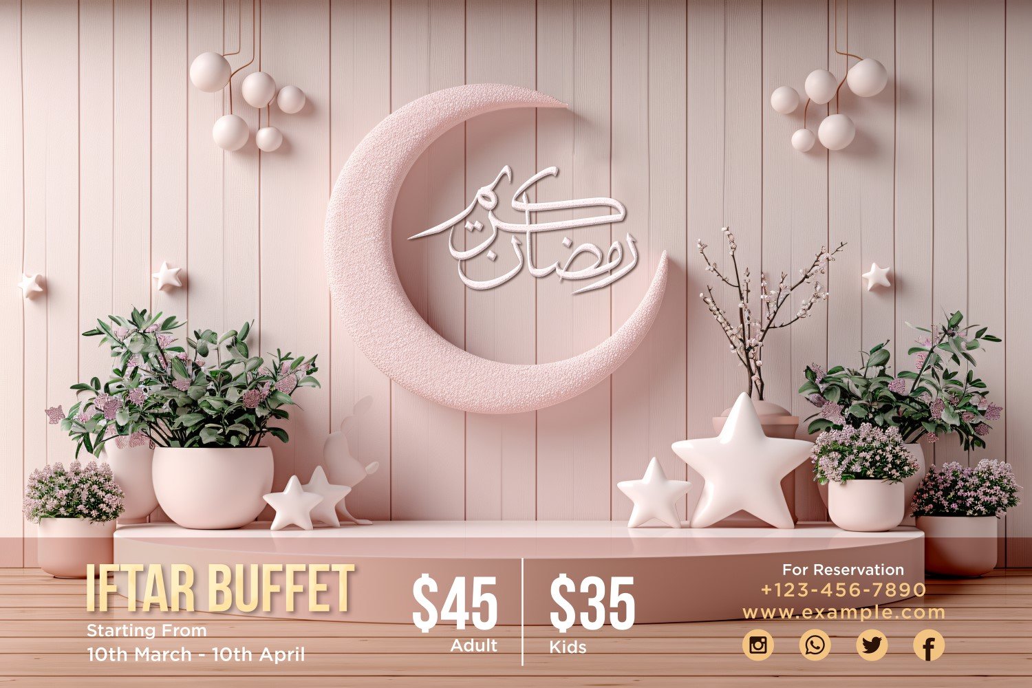 Ramadan Iftar Buffet Banner Design Template 102