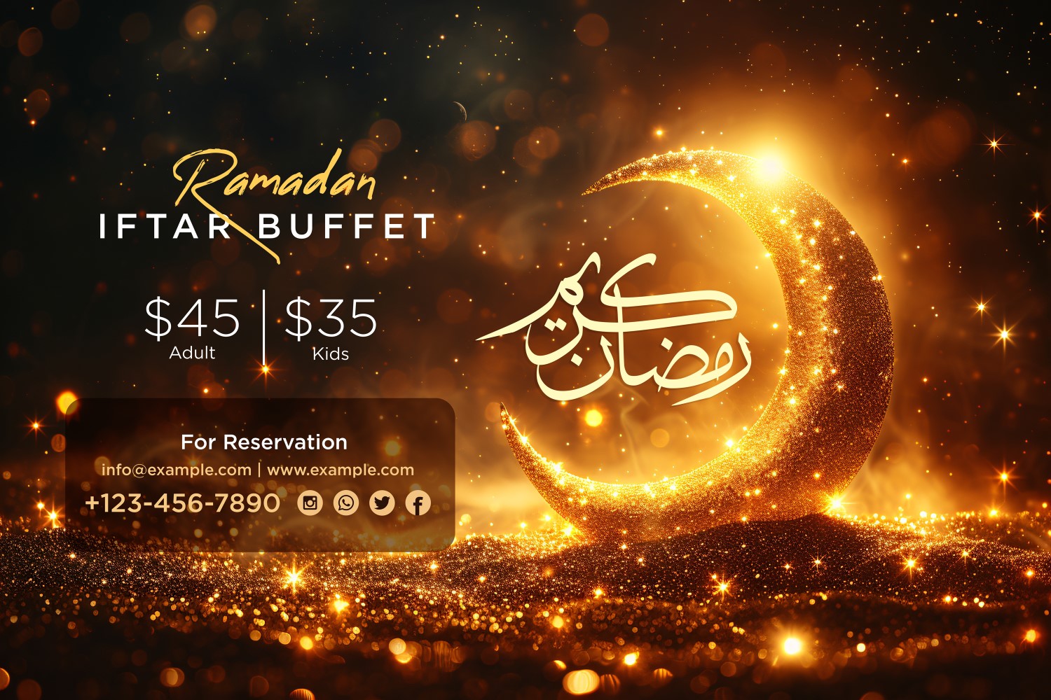 Ramadan Iftar Buffet Banner Design Template 123