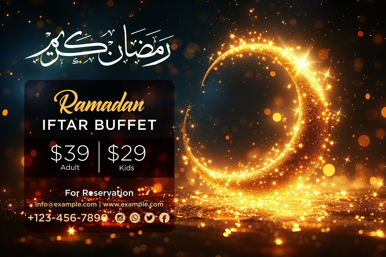 Ramadan Iftar Buffet Banner Design Template 135