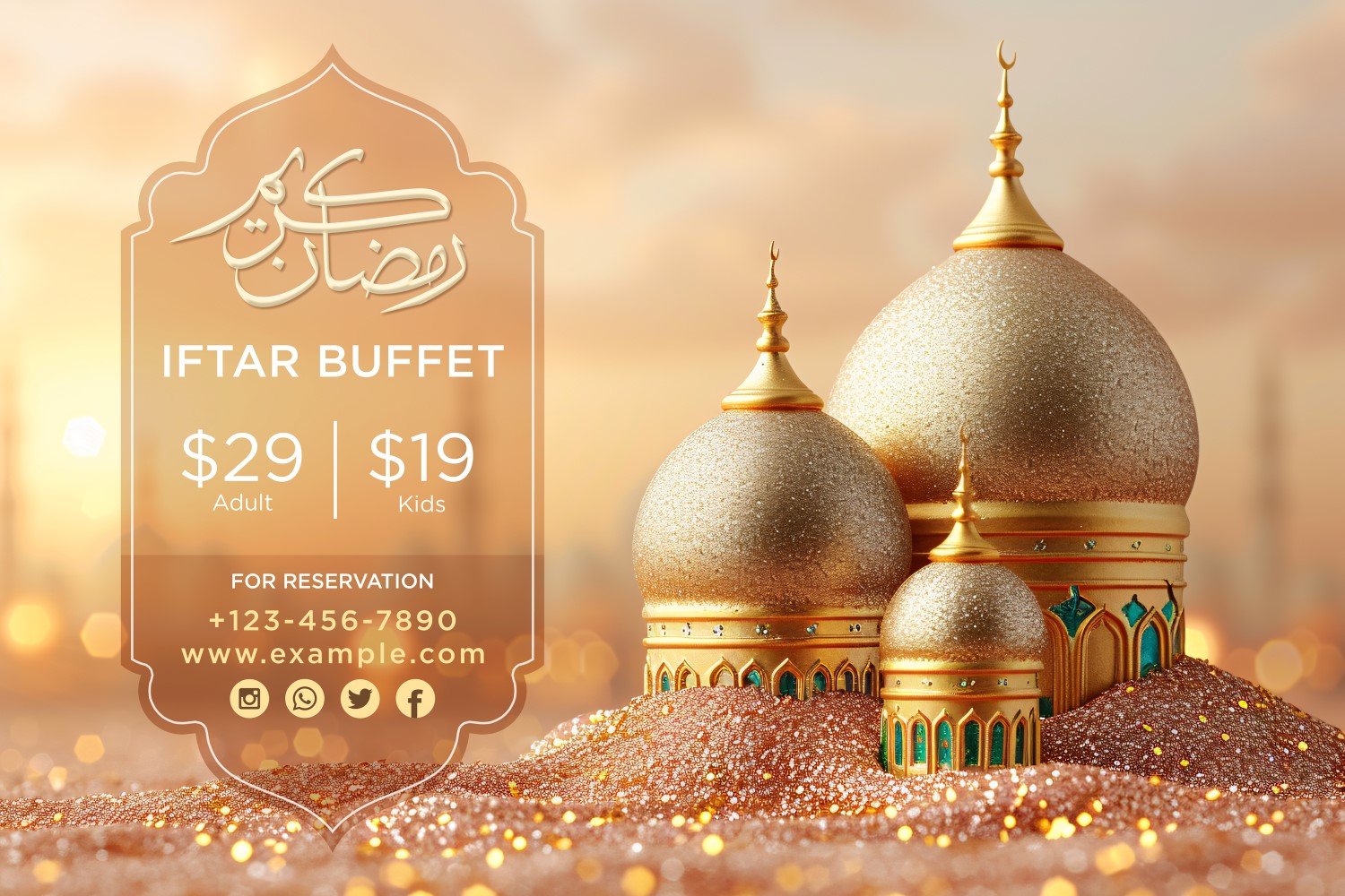 Ramadan Iftar Buffet Banner Design Template 148