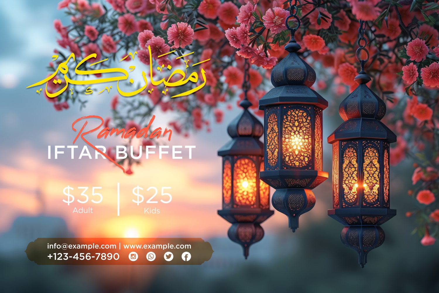 Ramadan Iftar Buffet Banner Design Template 166