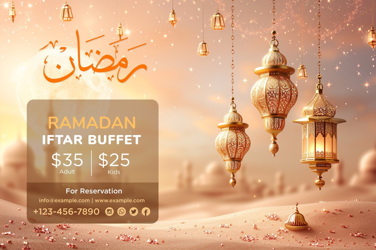 Ramadan Iftar Buffet Banner Design Template 159
