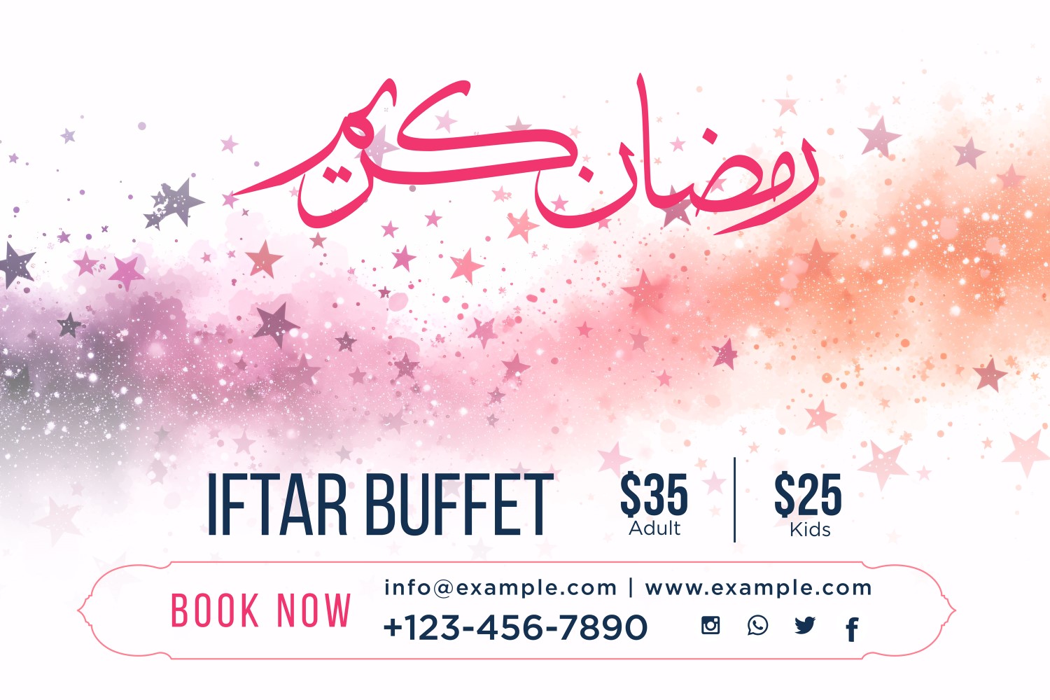 Ramadan Iftar Buffet Banner Design Template 165