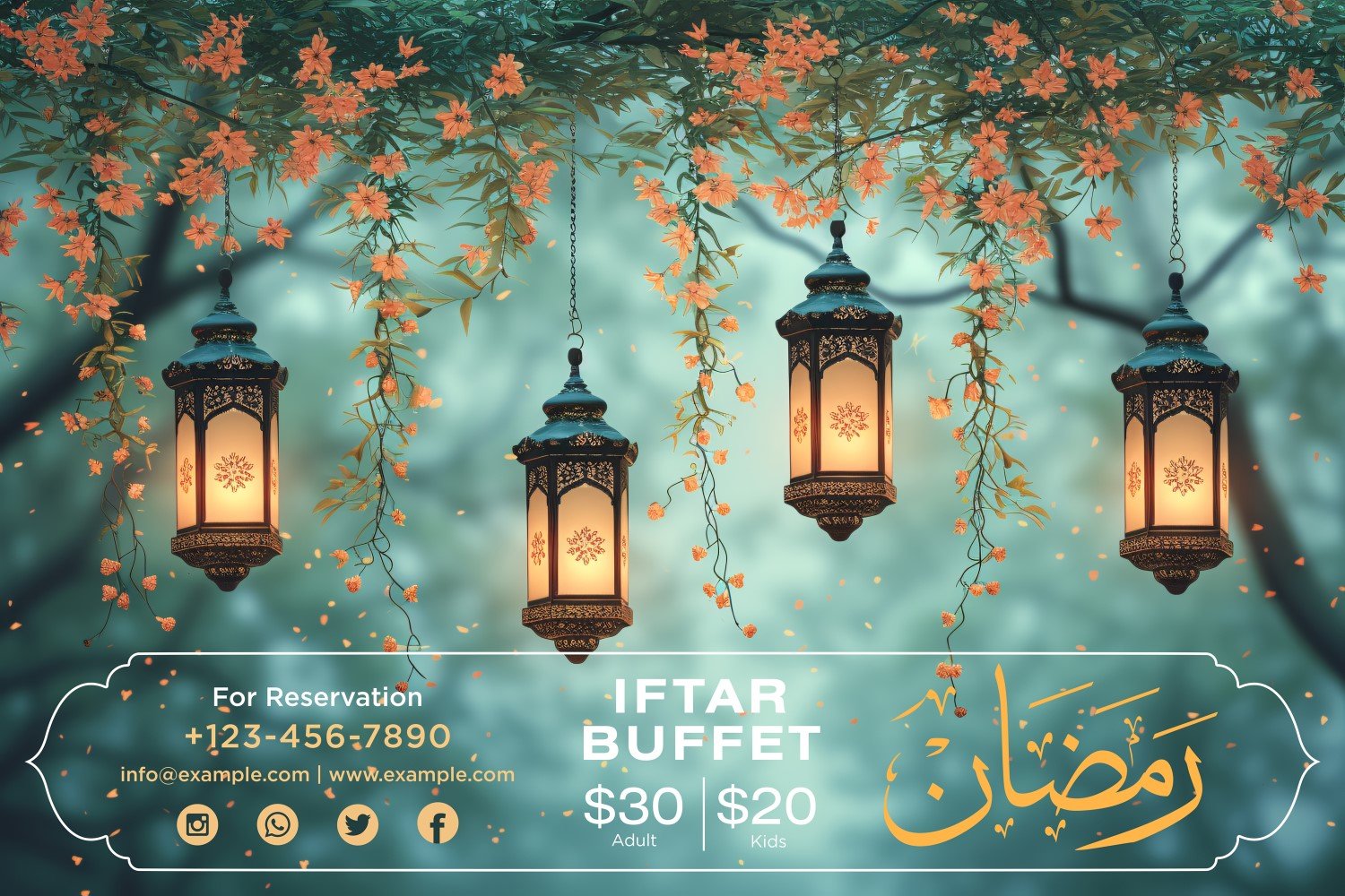 Ramadan Iftar Buffet Banner Design Template 168