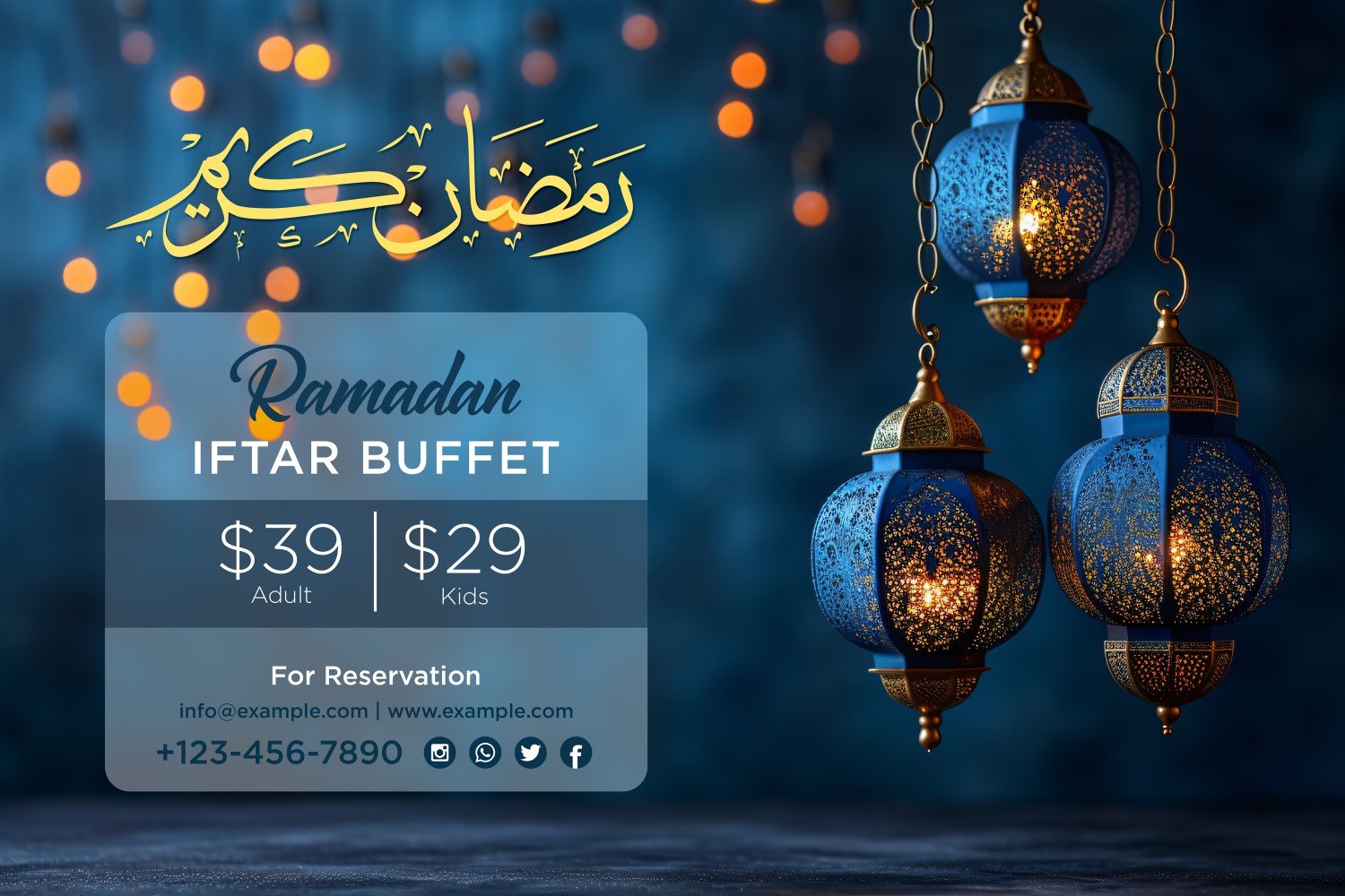 Ramadan Iftar Buffet Banner Design Template 170