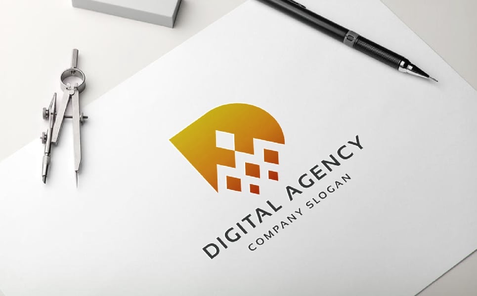 Professional Digital Agency Letter D Logo