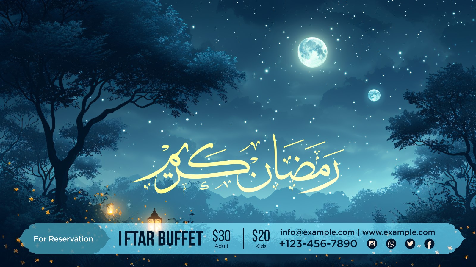 Ramadan Iftar Buffet Banner Design Template 173