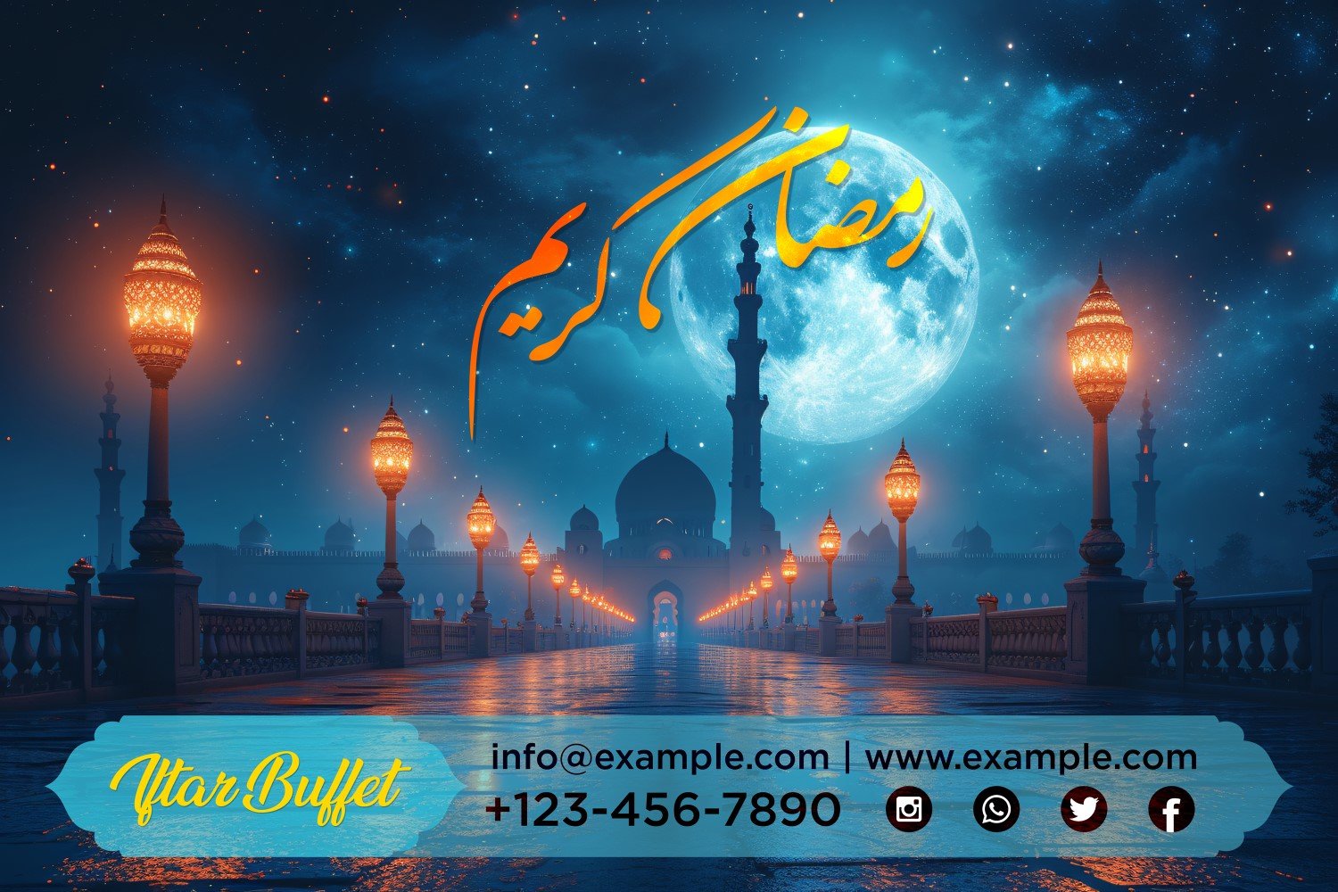 Ramadan Iftar Buffet Banner Design Template 176