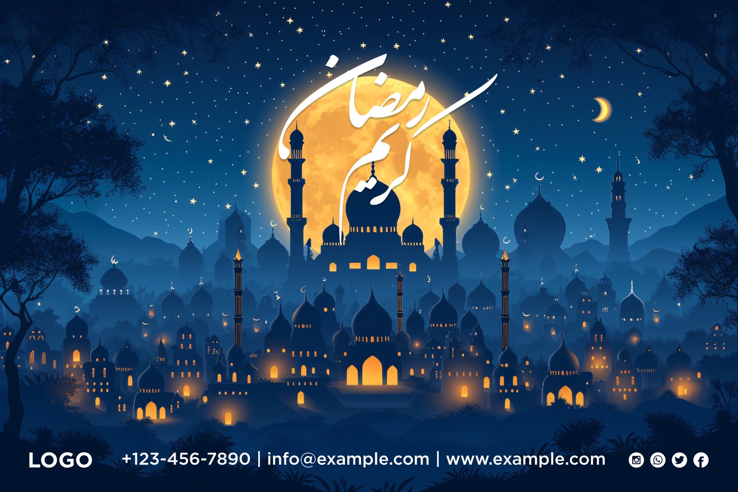 Ramadan Kareem Banner Design Template 188