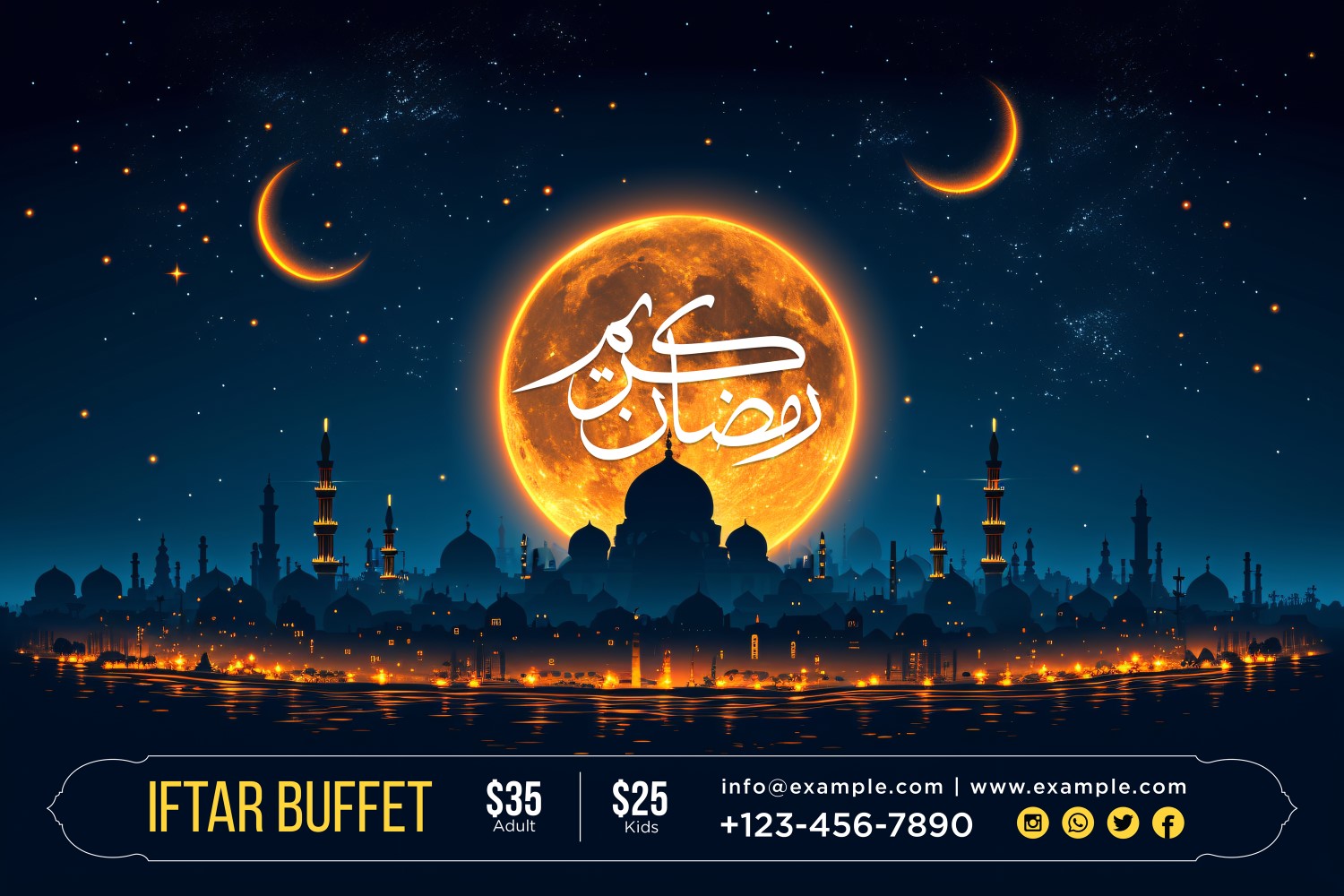 Ramadan Iftar Buffet Banner Design Template 192