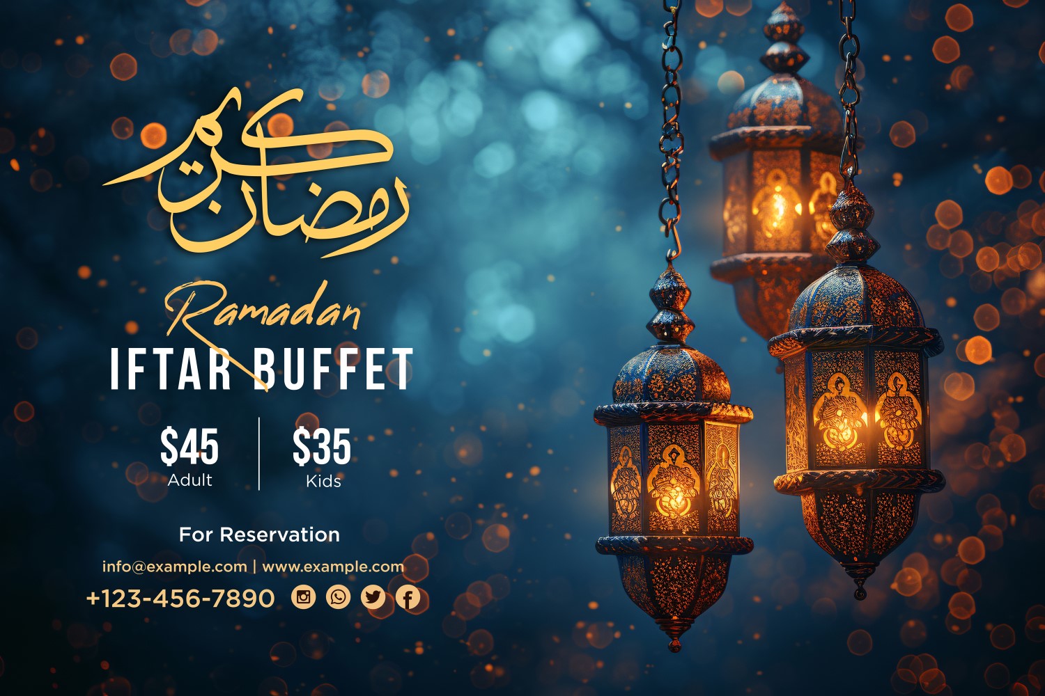 Ramadan Iftar Buffet Banner Design Template 202