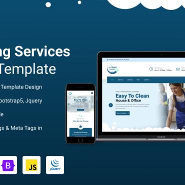 Cleaner Cleaning Landing Page Templates 410440