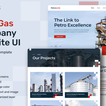 Gas Company UI Elements 410528