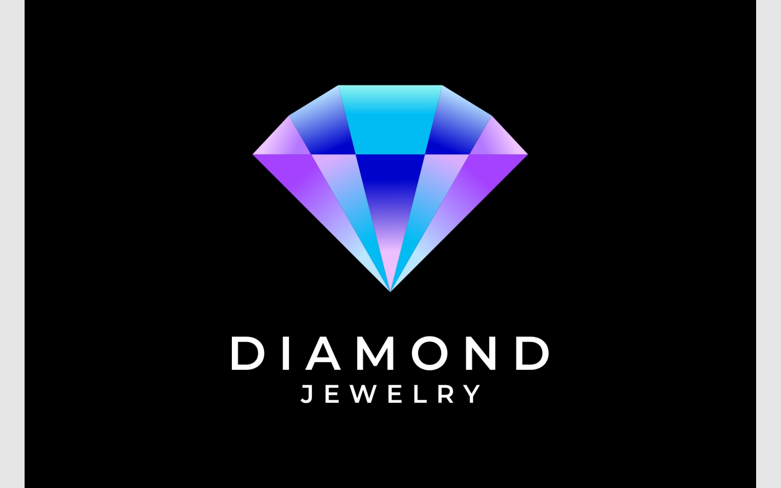 3D Diamond Gemstone Jewelry Modern Logo