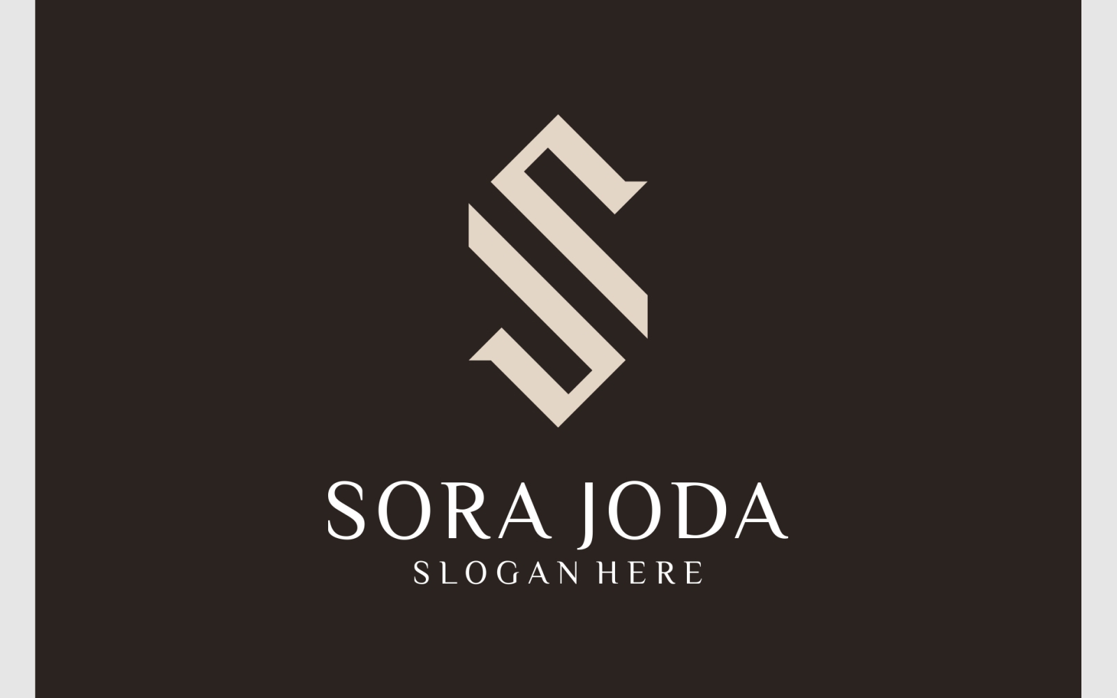 Letter SJ JS Luxury Elegant Logo