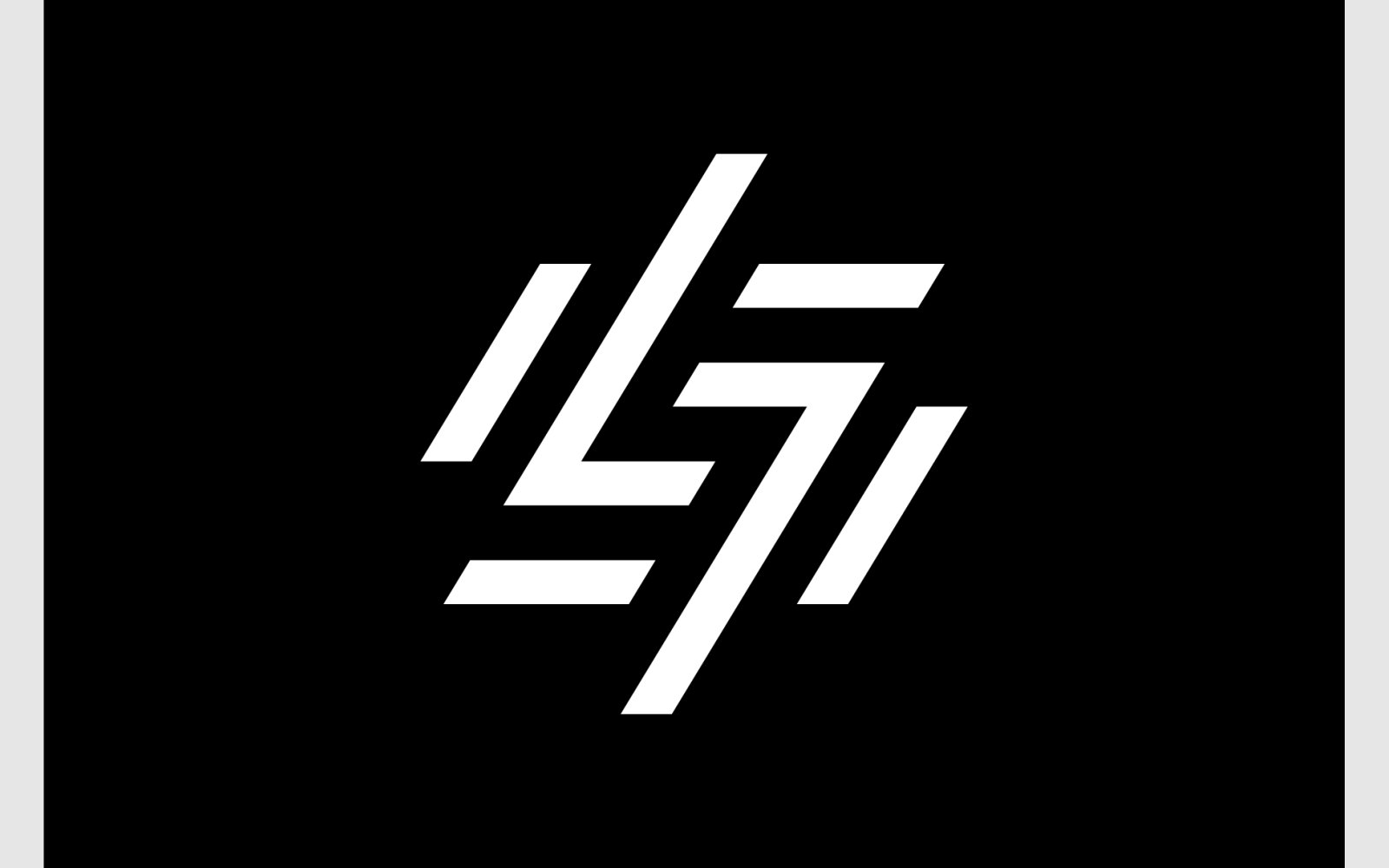 Letter S Number 7 Minimalist Logo