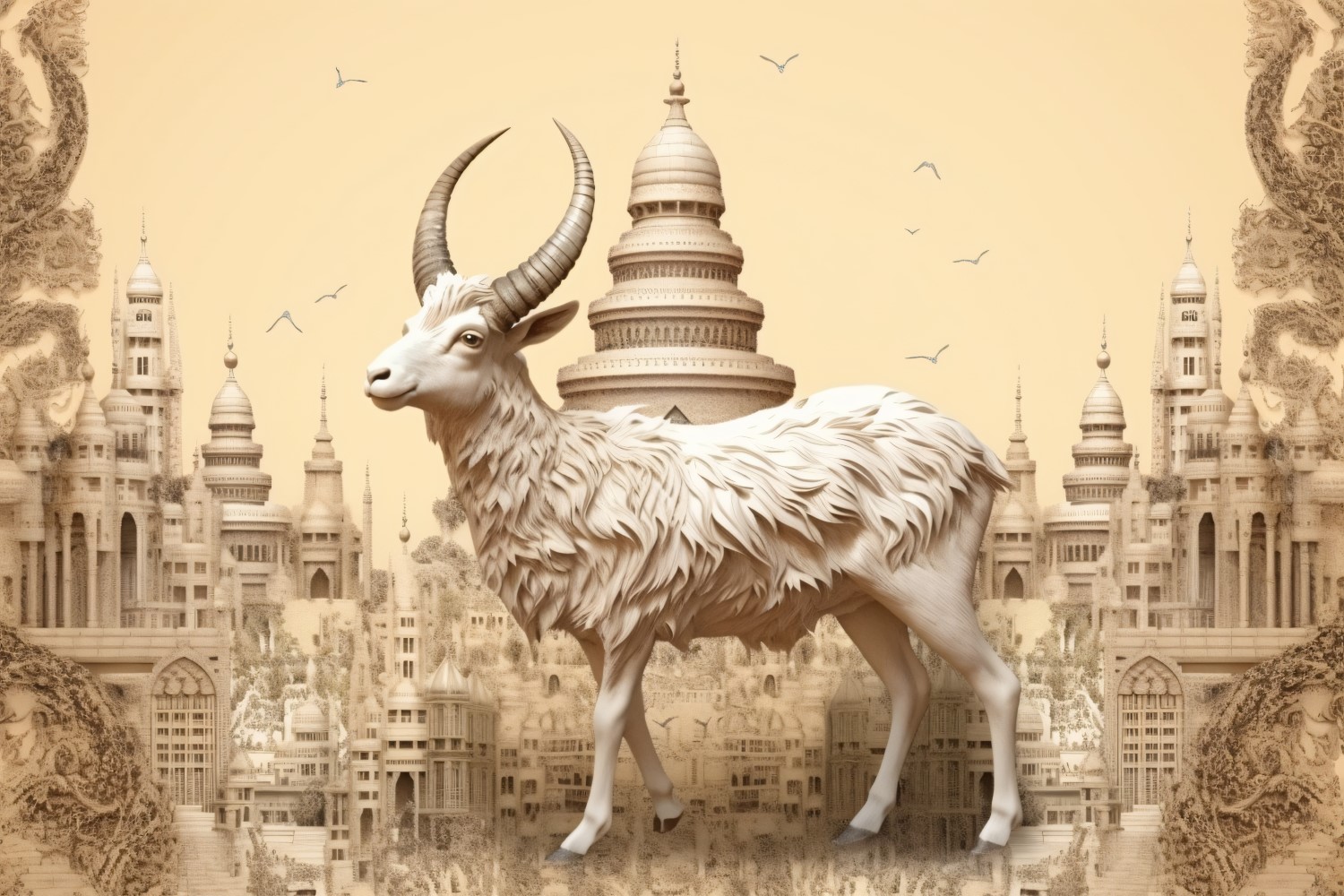 Eid ul adha design with happy goat illustration 04