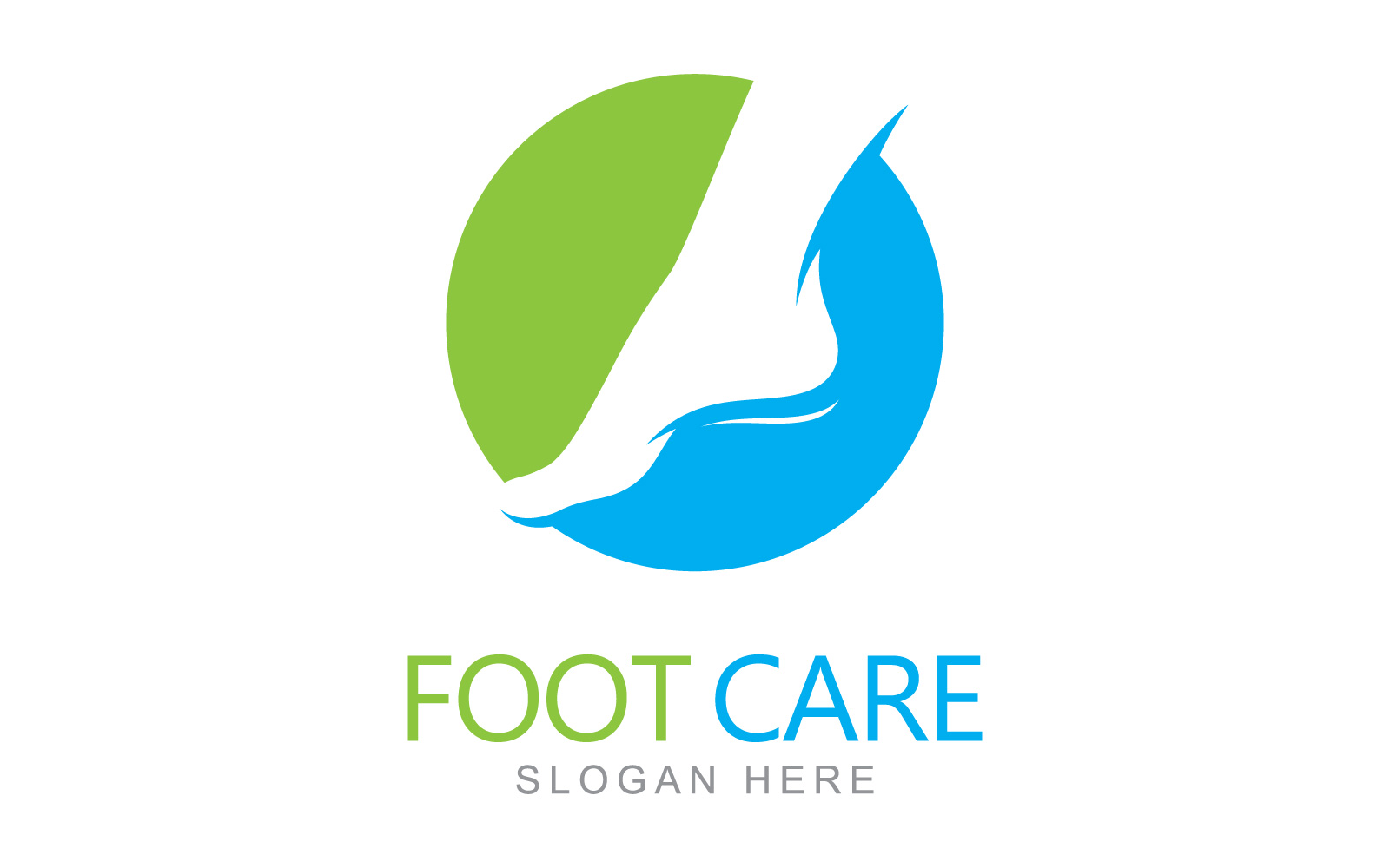Foot care logo design template V3