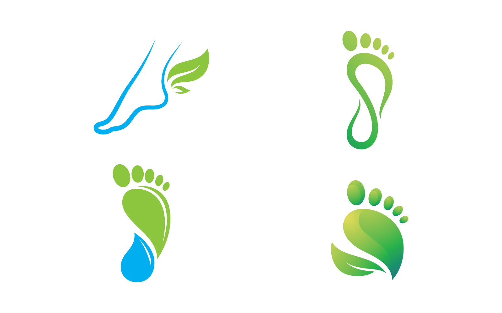Foot care logo design template V9