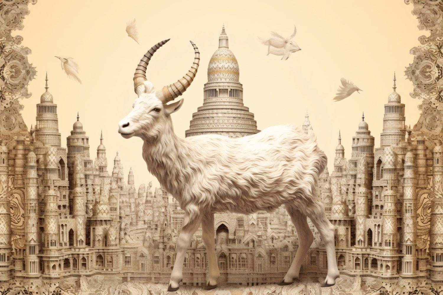 Eid ul adha design with happy goat illustration 16