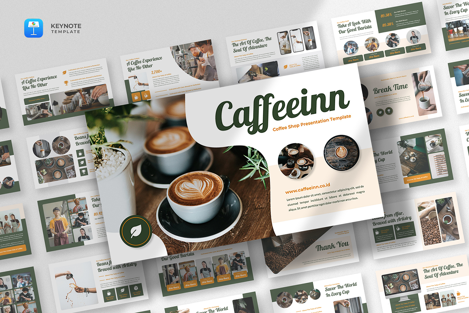 Caffeein - Coffee Business Keynote Template