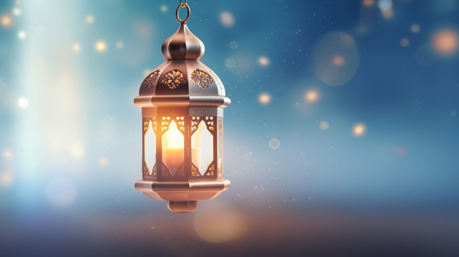 Islamic background with a hang lantern16