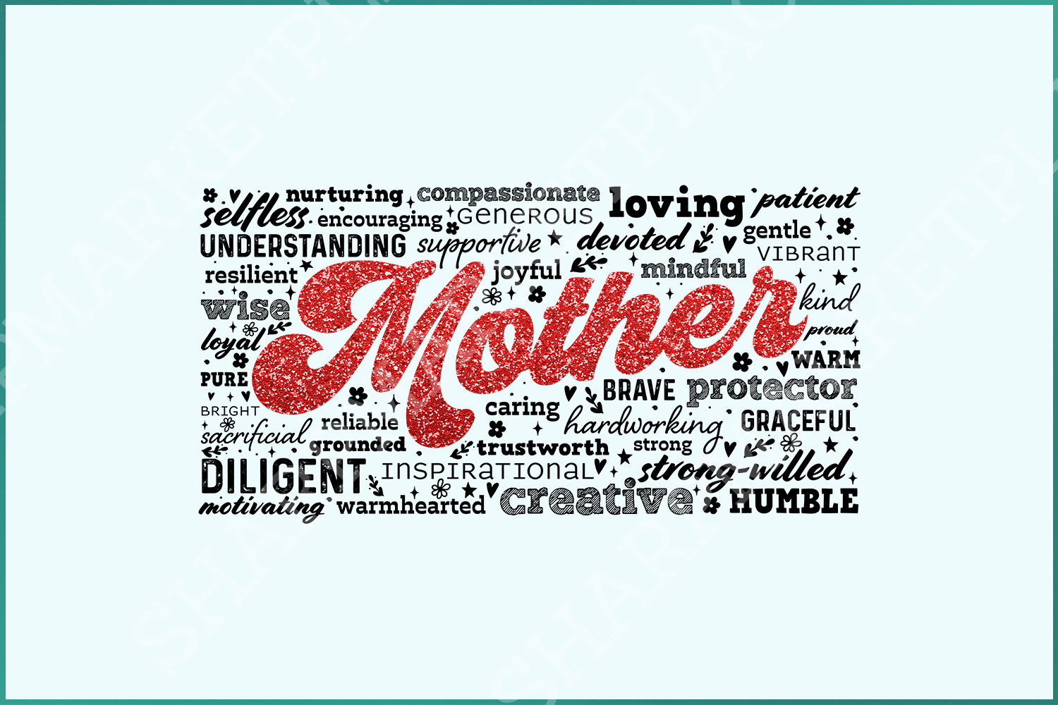 Mother Word PNG Sublimation Design, Mama Custom Glitter Sequin, Best Mom PNG, Mom Shirt Design