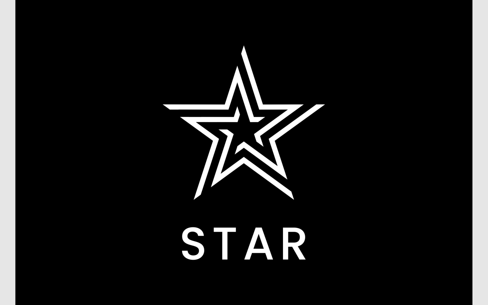 Star Modern Geometric Logo