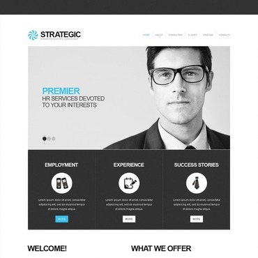 Hr Consulting Responsive Website Templates 41134