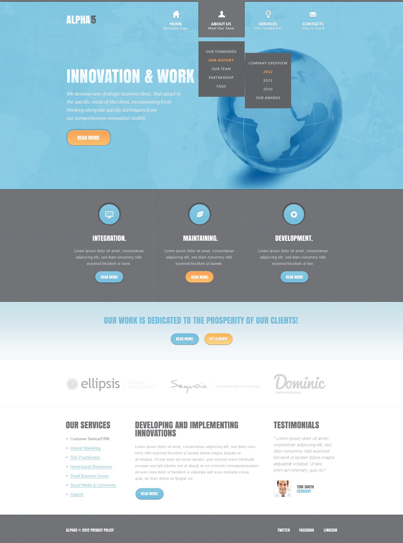 IT Website Template