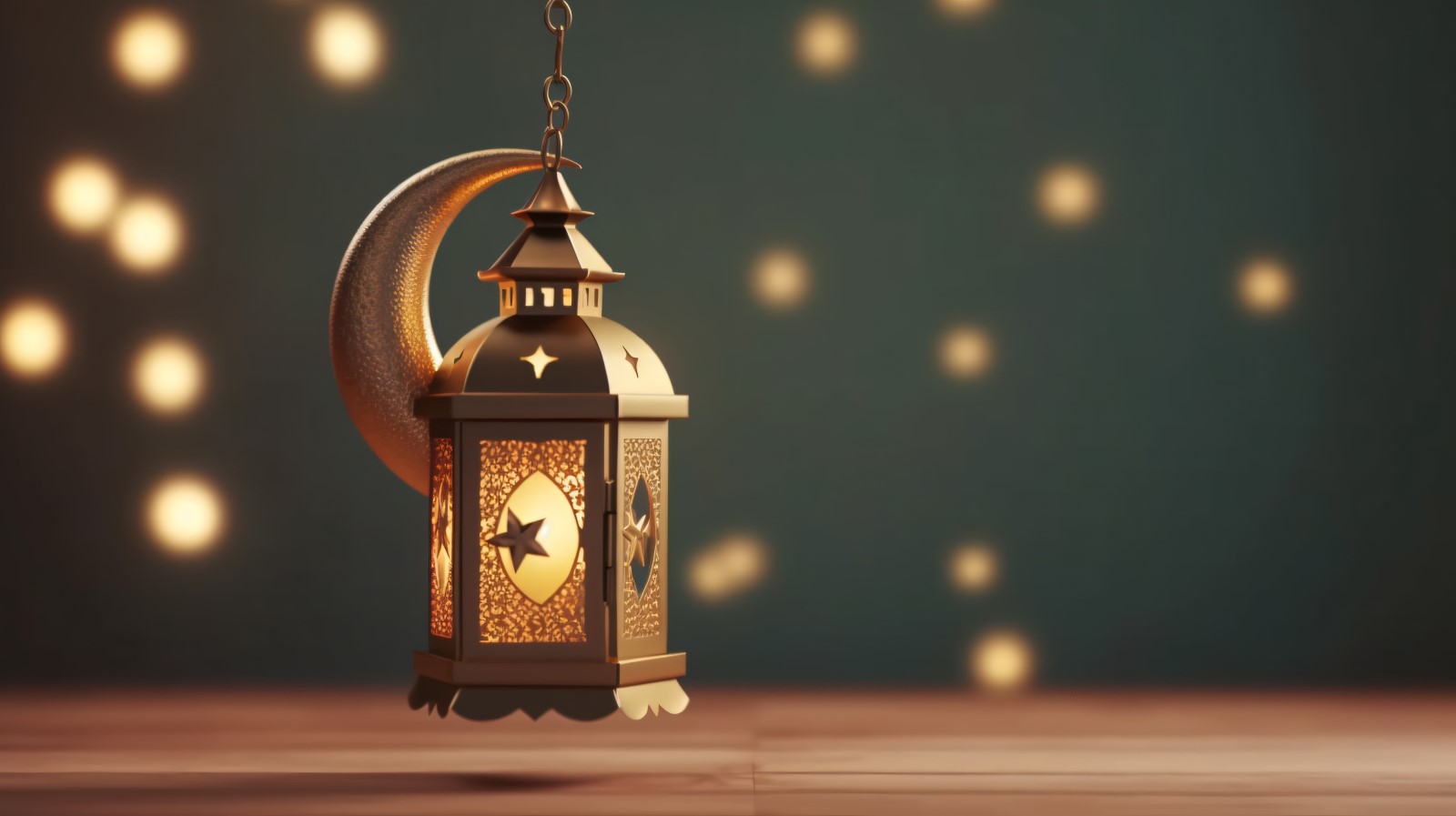 Islamic background with a hang lantern 24