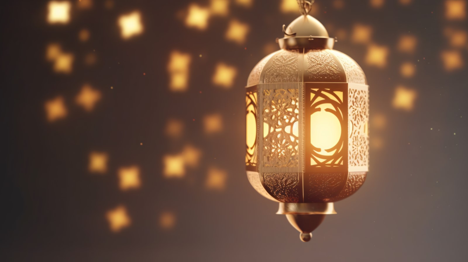 Islamic background with a hang lantern 27