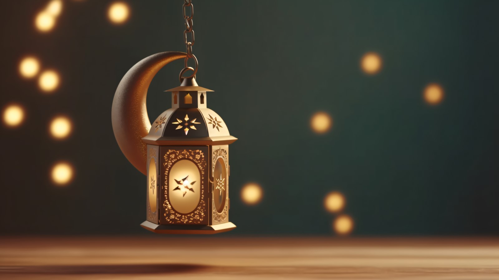 Islamic background with a hang lantern 28