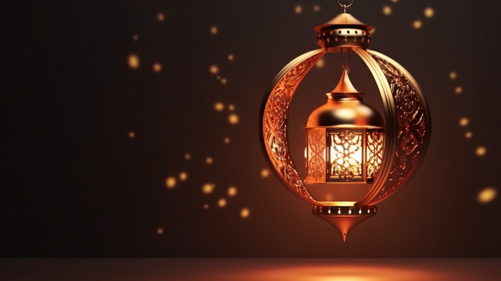 Islamic background with a hang lantern 29