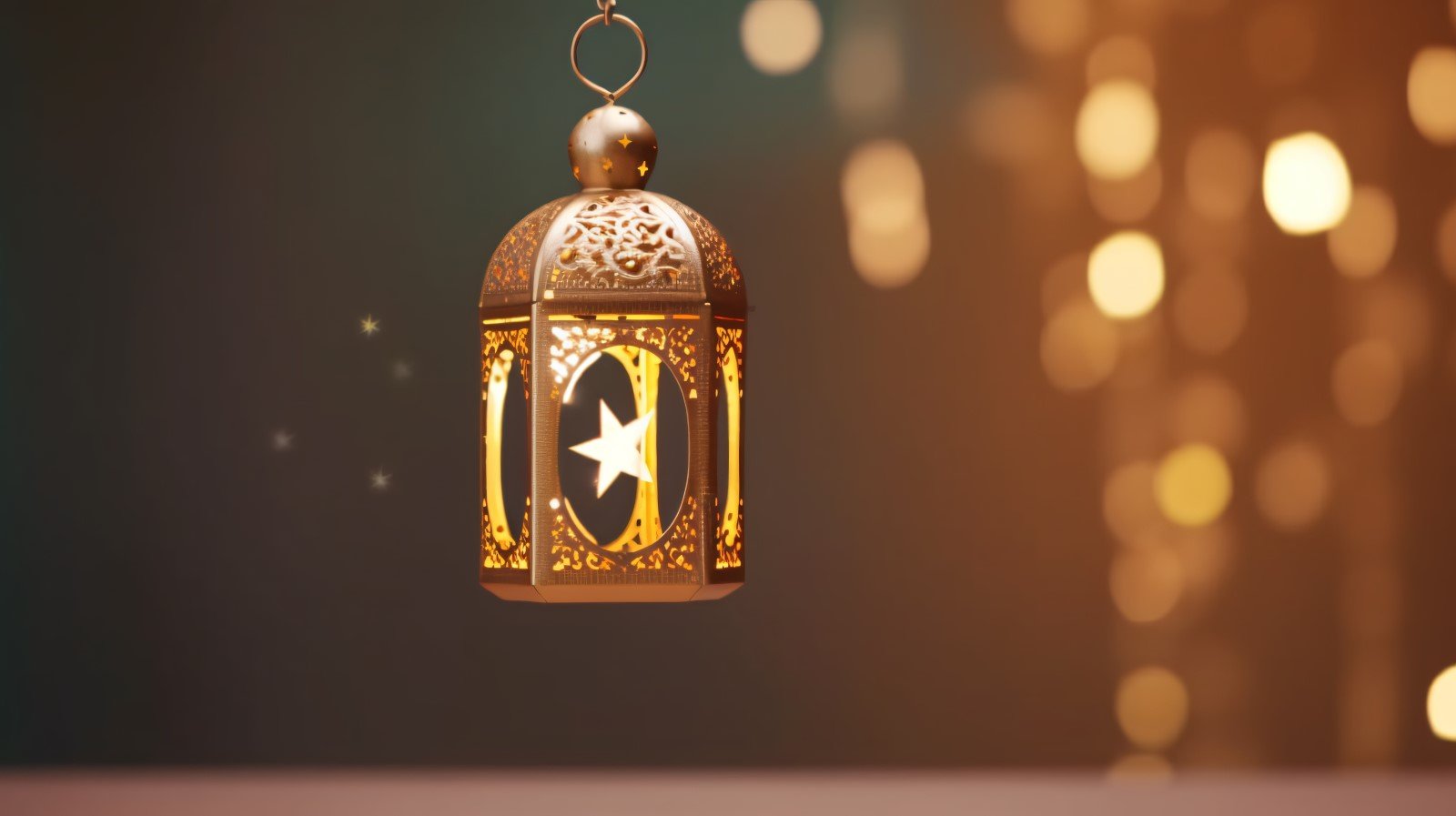 Islamic background with a hang lantern 31