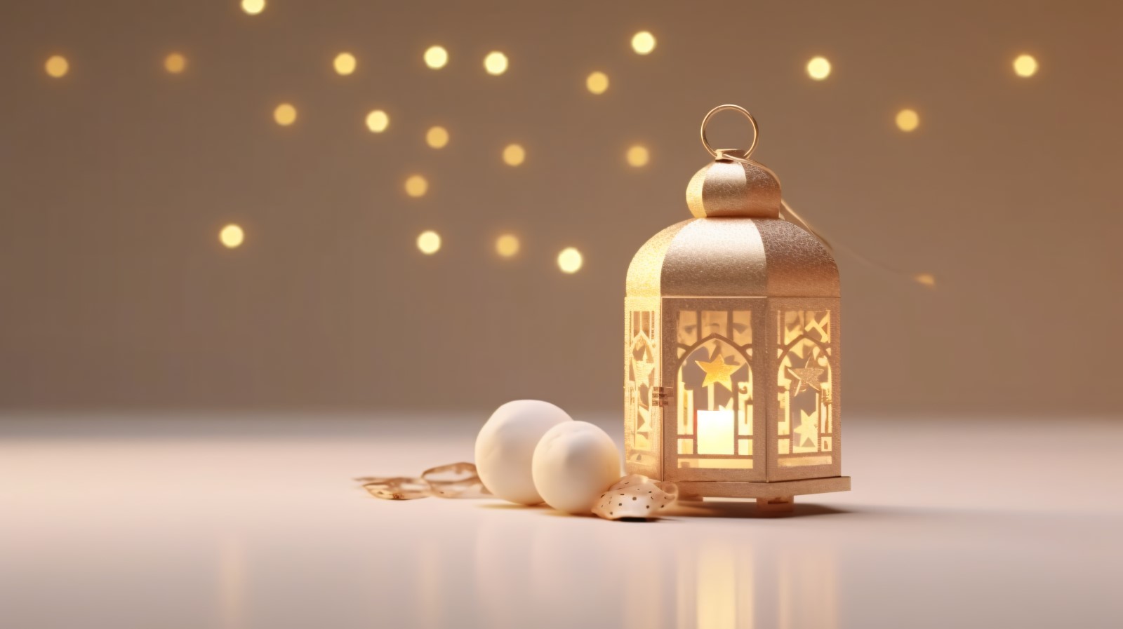 Eid ul adha Islamic background, gold close up lantern 07