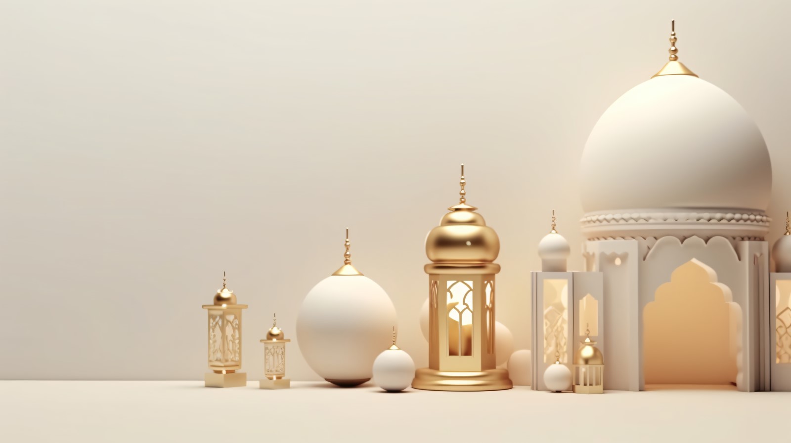 Eid ul adha Islamic background, gold close up lantern 13