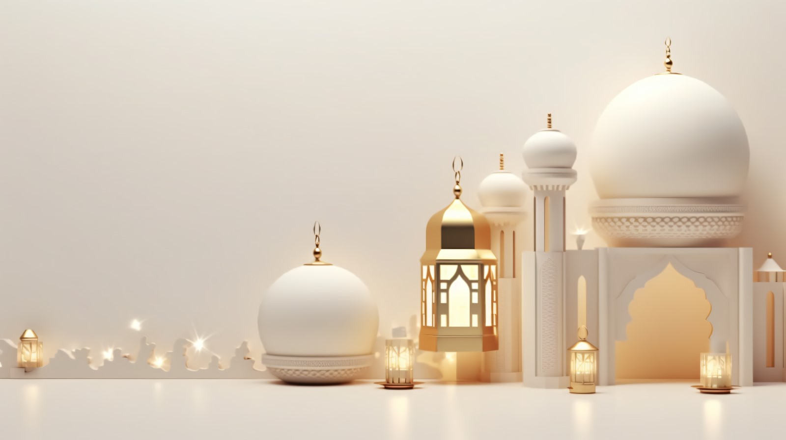 Eid ul adha Islamic background, gold close up lantern 19