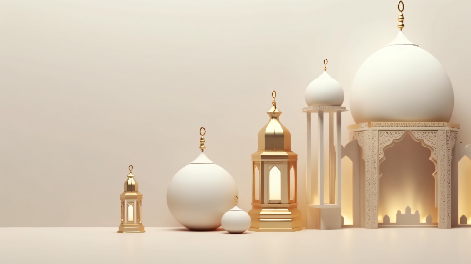 Eid ul adha Islamic background, gold close up lantern 26