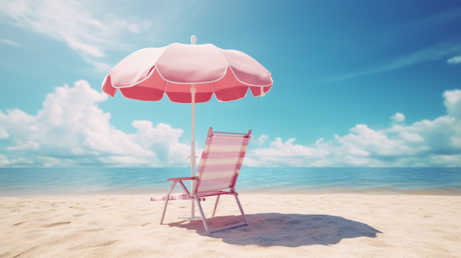 Beach summer Outdoor Beach chair with umbrella 069