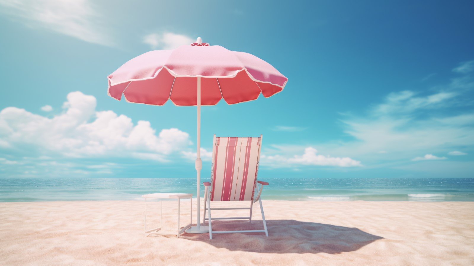 Beach summer Outdoor Beach chair with umbrella 076