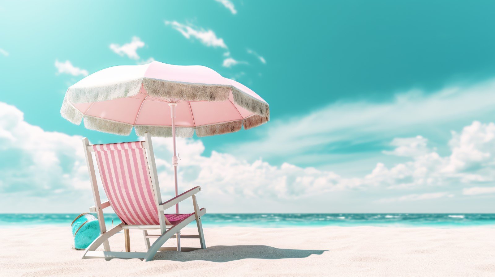 Beach summer Outdoor Beach chair with umbrella 078