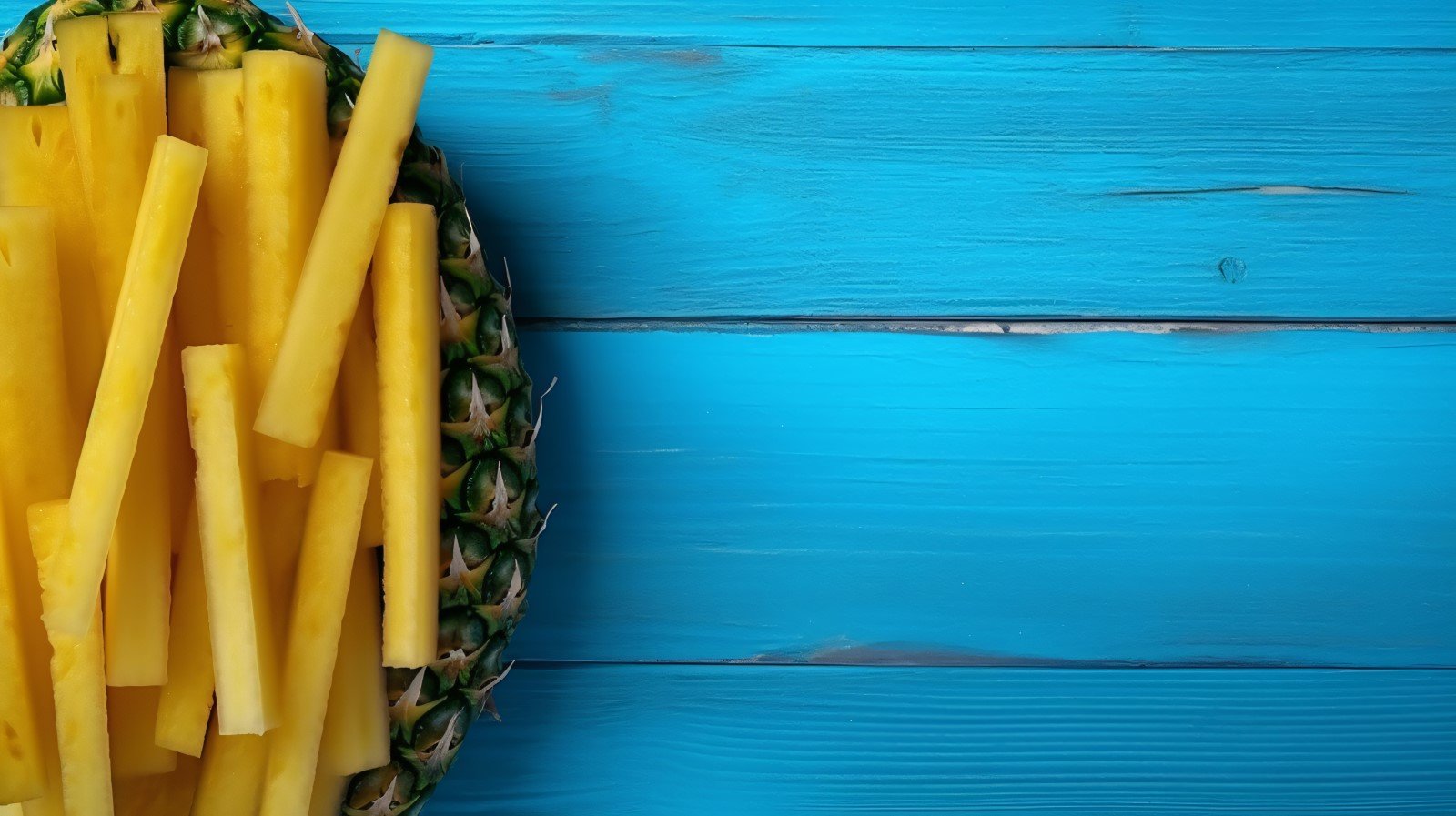 Pineapple popsicle on wooden background summer fruit concept 278