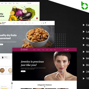 Ecommerce Vegetables Shopify Themes 411496