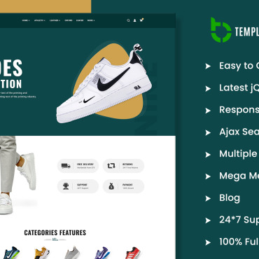 Clean Shoes Shopify Themes 411497
