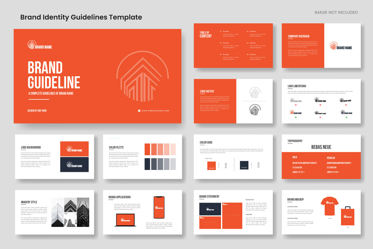 Minimal Professional Brand guidelines template